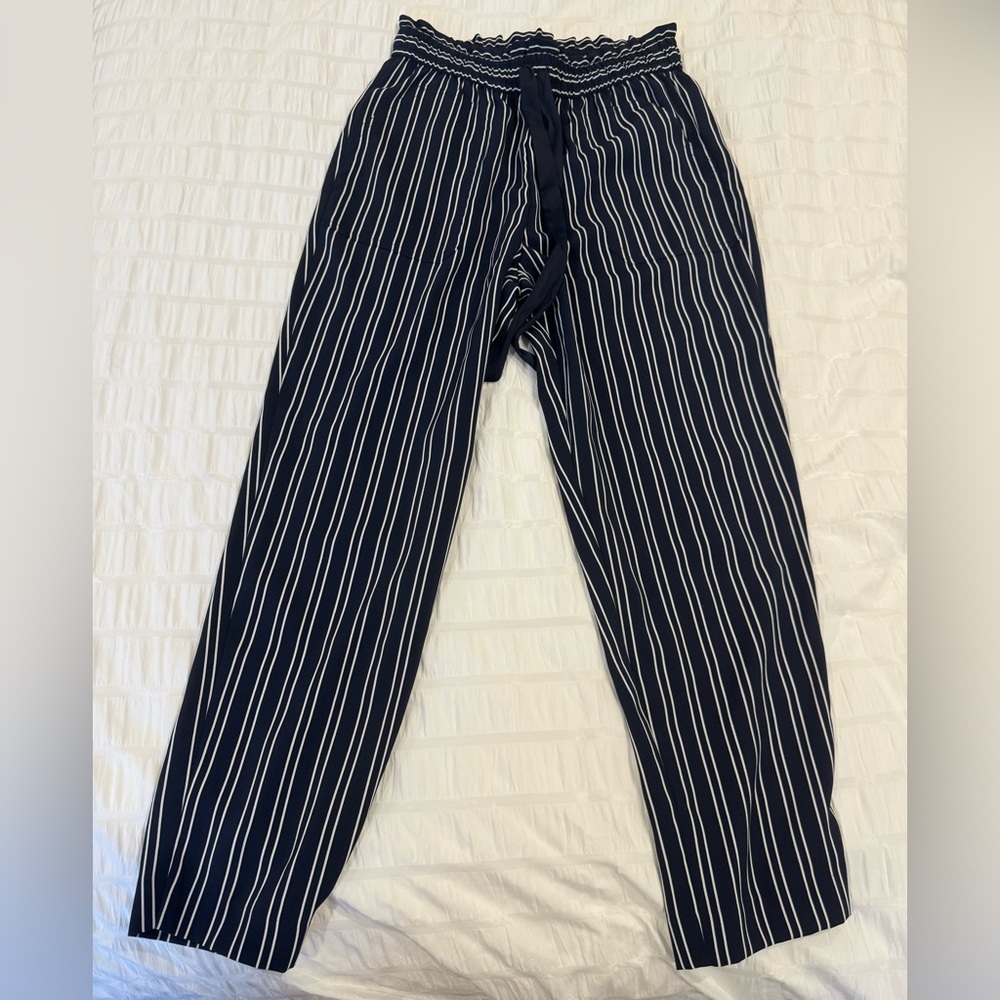 Zara striped drawstring pants - size XS
